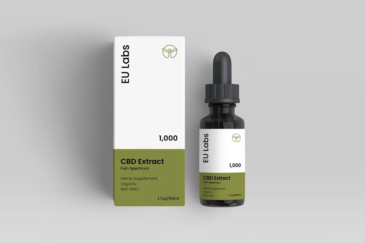 Amber dropper bottle of full-spectrum CBD oil, 1000mg — CBD Oil Gold Coast