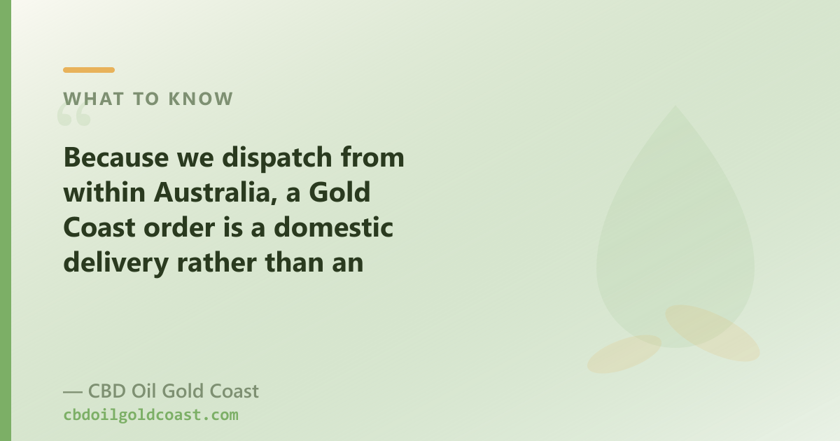 HempWorx ships from the US; a Gold Coast shop dispatches your order domestically