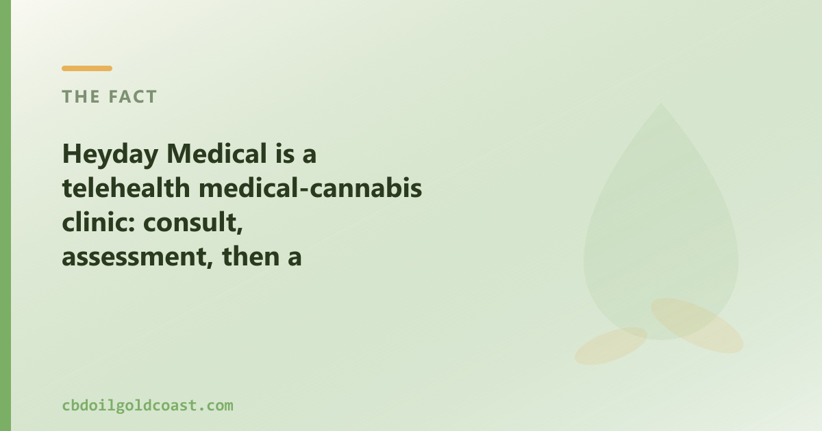 A prescription clinic and an OTC CBD oil shop are two different routes