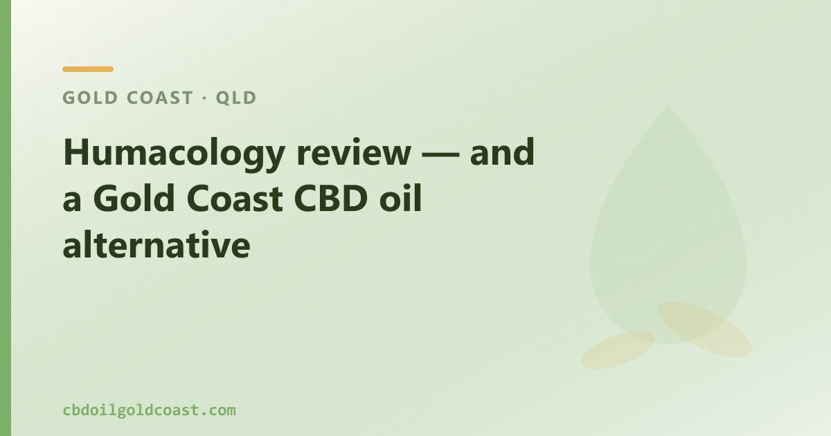 Humacology review — an Australian CBD Oil Alternative